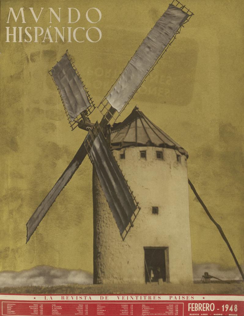 MUNDO HISPANICO magazine side cover Issue 1  February 1948